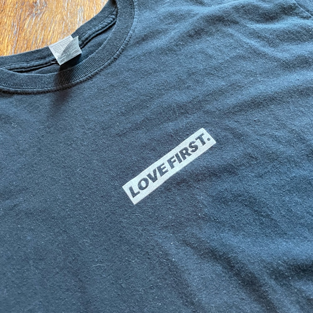 HWLF. (He Would Love First) black t-shirt.  Women’s Medium (M)